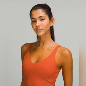 Lululemon Align Cropped Tank Top in Canyon Orange, Size 20